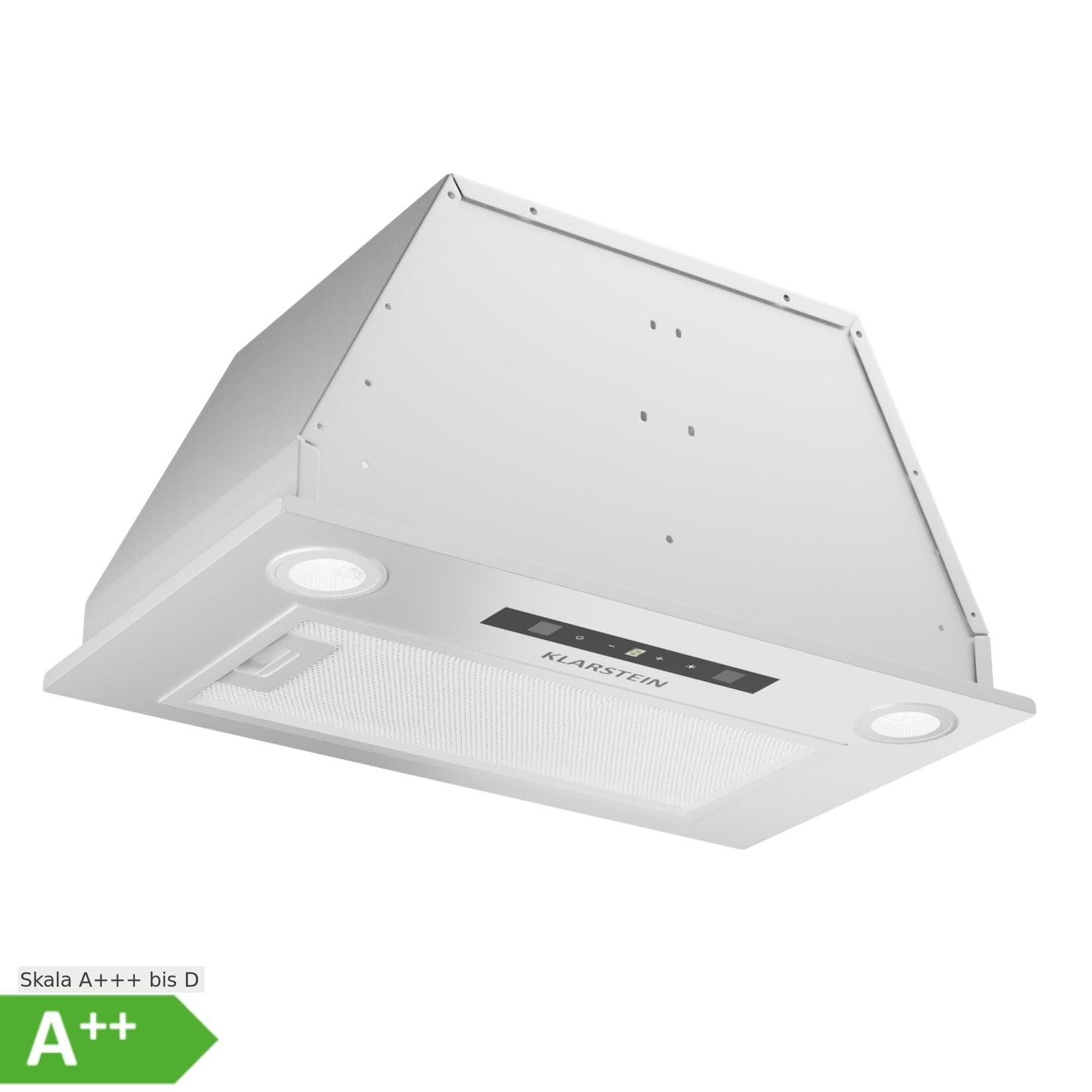 Klarstein Paolo 52 Dunstabzugshaube Einbau 52 cm LED Touch A++ Weiß