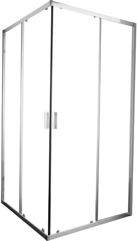 WELLTIME Eckdusche New Summer Chromfarben 80x80x190cm