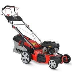 Hecht Benzinrasenmäher 547 SWE 5in1 mit Elektrostart Radantrieb Mulchkit 46 cm Schnittbreite 3,7 PS