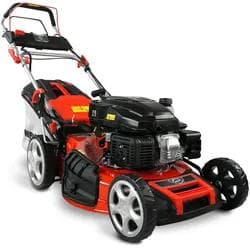 Hecht Benzinrasenmäher 551 SXE mit Radantrieb, 51 cm Schnittbreite, 5,5 PS, 5-in-1, 65L Fangkorb, Mulchkit