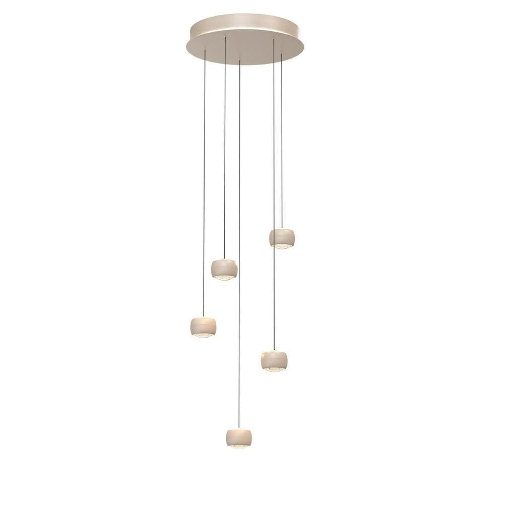 XXXLutz LED-Hängeleuchte Quiberon Sand Metall Warmweiß