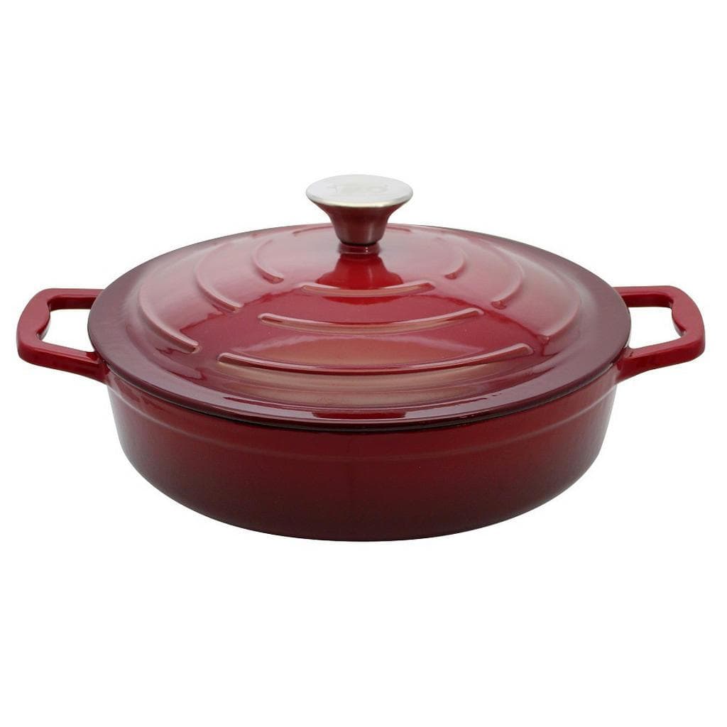 ELO Servierpfanne Gusseisen 28 cm rot Emaille