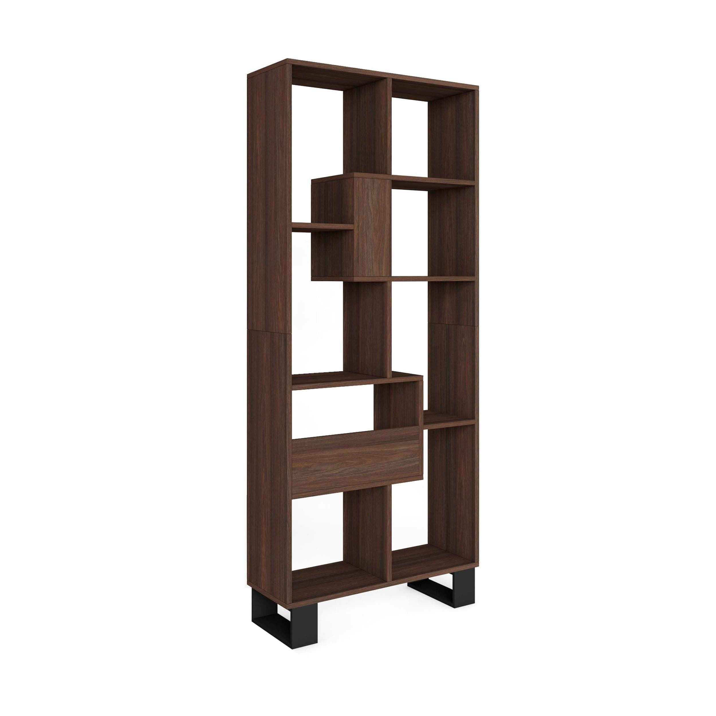 REGAL Bibliothek Eiche dunkel 67/31/174cm