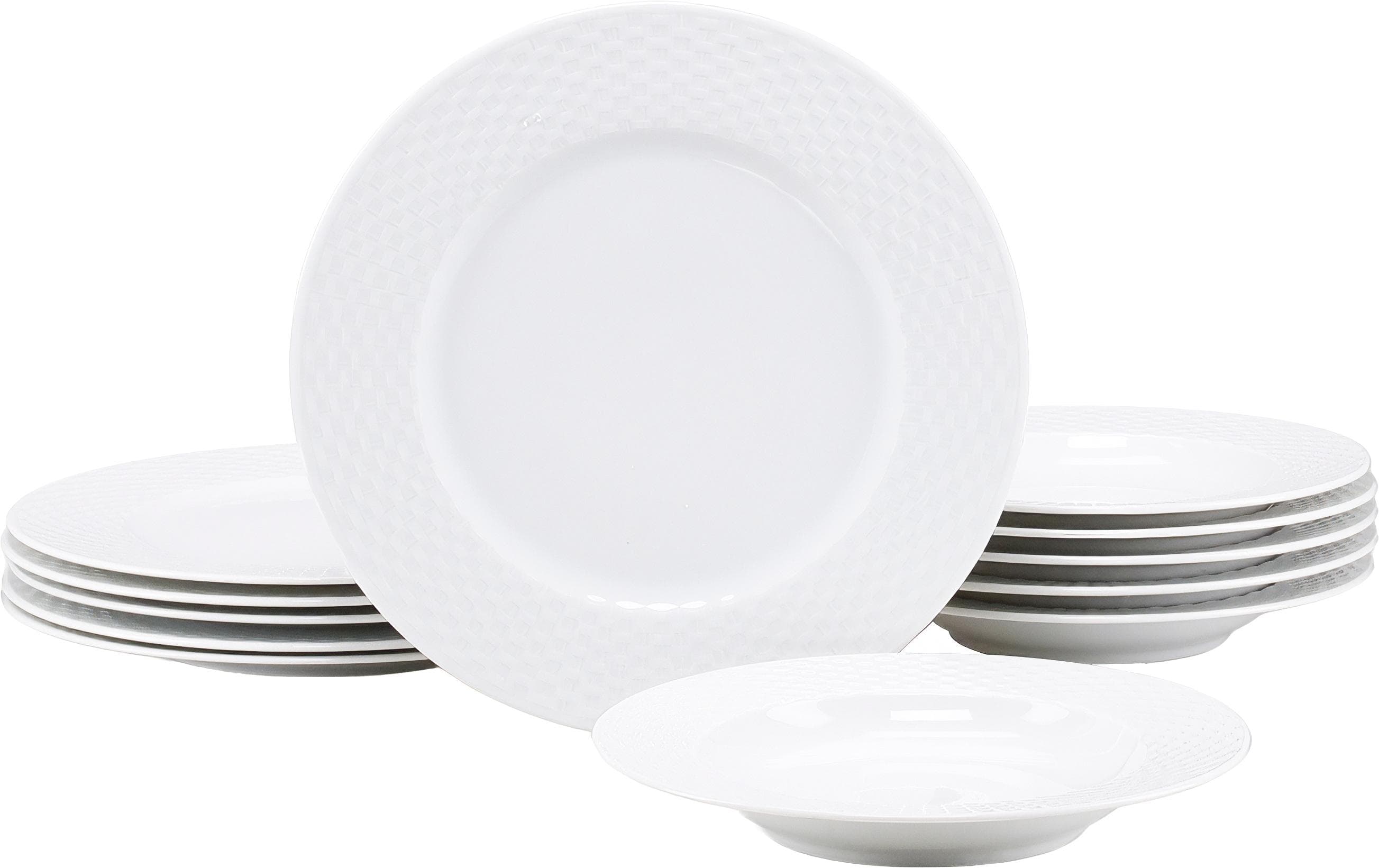 Creatable Tafelservice Polo 12-tlg. Weiß Porzellan