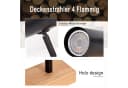 ZMH Deckenstrahler 4 Flammig Holz Schwarz/Weiß Deckenlampe Bild 4