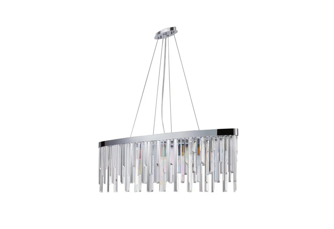 PGA-Lights Pendelleuchte Starnberg 90cm Silber mit Kristallstäben - Bild 2