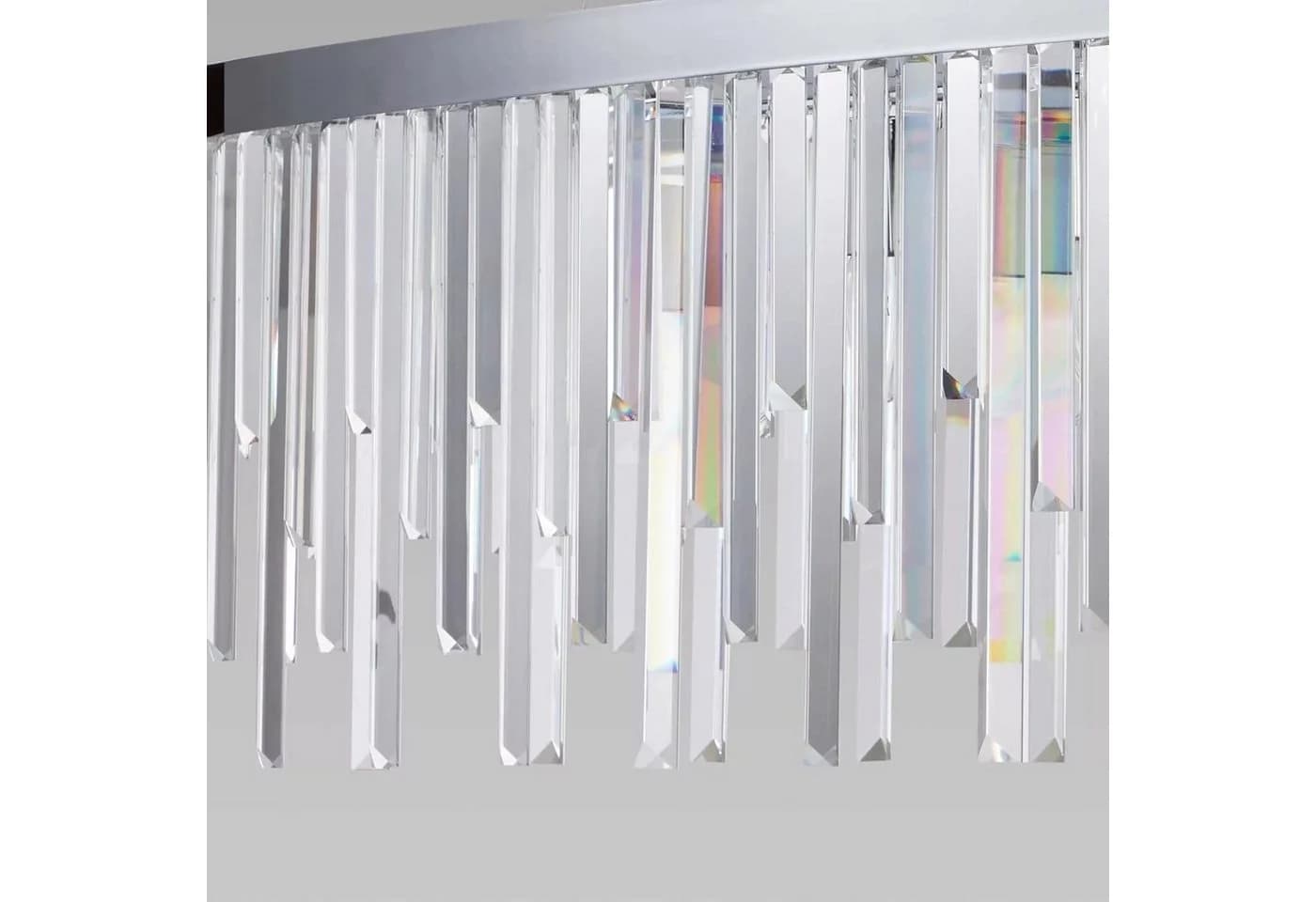 PGA-Lights Pendelleuchte Starnberg 90cm Silber mit Kristallstäben - Bild 3