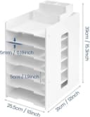 Youyijia Dokumentenablage A4 Stapelbar Weiß PVC-Schaumplatte Bild 1