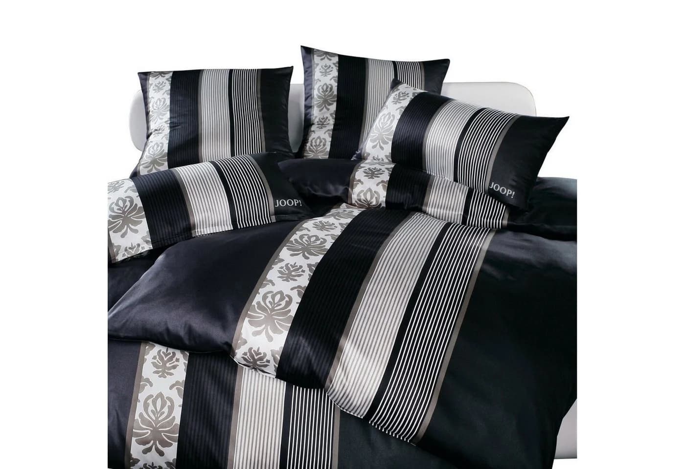 JOOP! Comfort-Satin Bettwäsche 4-teilig Schwarz - Bild 1