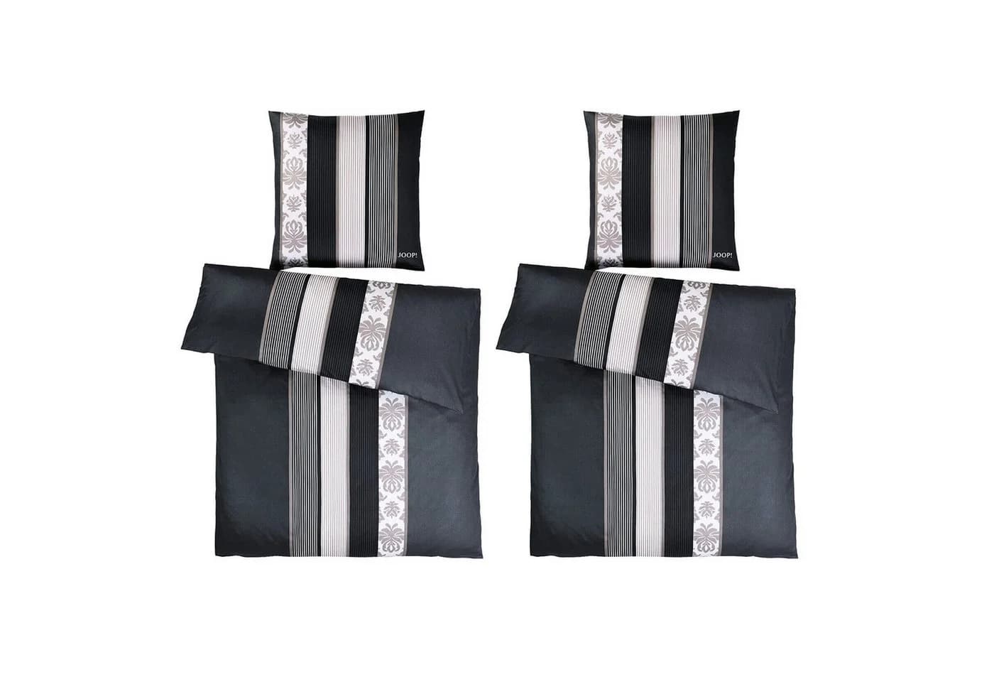 JOOP! Comfort-Satin Bettwäsche 4-teilig Schwarz - Bild 2