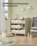 SONGMICS Kinderregal Bücherregal 9 Boxen Haferflockenbeige Bild 3