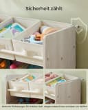 SONGMICS Kinderregal Bücherregal 9 Boxen Haferflockenbeige Bild 4