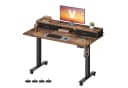 VASAGLE Schreibtisch Höhenverstellbarer elektrisch, 120/140 cm, mit Monitorständer, Steckdosenleiste, Memory-Funktion Bild 2