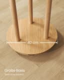VASAGLE Garderobenständer Kleiderständer 11 Haken 3 Ablagen Rollen Bild 5