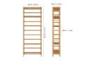 Homfa Standregal Badregal mit 6 verstellbaren Ablagen Bambus Bild 4