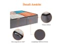Lifewit Aufbewahrungsdose Unterbett Kleideraufbewahrung Faltbare Aufbewahrungsbox mit Deckel (3 St) Grau Bild 4