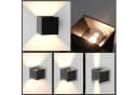 ZMH LED Wandleuchte Schwarz 2er Set Up Down Modern Bild 3