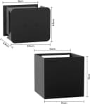 ZMH LED Wandleuchte Schwarz 2er Set Up Down Modern Bild 5