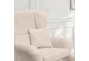 luma-home Ohrensessel 18017 Beige Lesesessel mit Hocker Bild 5