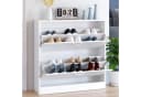 Homfa Schuhschrank mit 2/3 Klappen Schuhregal (2-St) Schuhkipper weiß 2 Türen/3Türen Bild 1