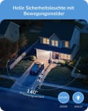 EDISHINE LED Wandstrahler Außen mit Bewegungsmelder IP44 800 Lumen Bild 3
