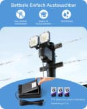 EDISHINE LED Wandstrahler Außen mit Bewegungsmelder IP44 800 Lumen Bild 5