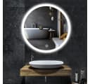 YOLEO Badspiegel LED-Beleuchtung Touchschalter 60x60 cm Bild 2