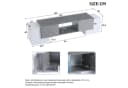 KLAM HOME Lowboard Weiß Grau Hochglanz TV-Schrank mit LED Bild 4