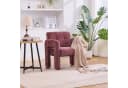 KLAM HOME Sessel Modern Chenille Beige Skandinavisch Bild 2