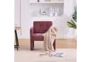 KLAM HOME Sessel Modern Chenille Beige Skandinavisch Bild 5
