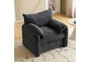 KLAM HOME Relaxsessel Modern Chenille-Stoff Grau Bild 2