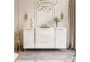 ALLHOUSE24 Kommode DIAMANT 158 cm Breite Hochglanz Gold Sideboard Bild 1