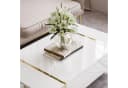 ALLHOUSE24 Couchtisch DIAMANT GOLD Hochglanz, Stauraum, Goldene Beine Bild 4