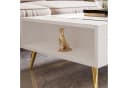 ALLHOUSE24 Couchtisch DIAMANT GOLD Hochglanz, Stauraum, Goldene Beine Bild 5