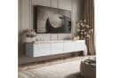 ALLHOUSE24 Lowboard NELLY 200 cm TV Schrank Weiß mit LED-Beleuchtung Bild 2