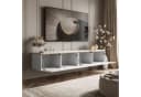 ALLHOUSE24 Lowboard NELLY 200 cm TV Schrank Weiß mit LED-Beleuchtung Bild 3