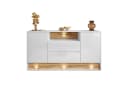 ALLHOUSE24 Kommode MILA 160 cm Wotan Eiche LED-Beleuchtung Bild 2