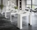 ALLHOUSE24 Konsolentisch 237 ausziehbarer Tisch weiß matt Bild 5