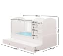 Möbel-Zeit Babyzimmer-Komplettset BABY COTTON 4-tlg. mit Kleiderschrank, Bett, Kommode, Regal Bild 4