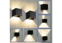 WILGOON LED Wandleuchte 6W Aluminium Wandlampe IP65 Verstellbar Warmweiß Bild 2