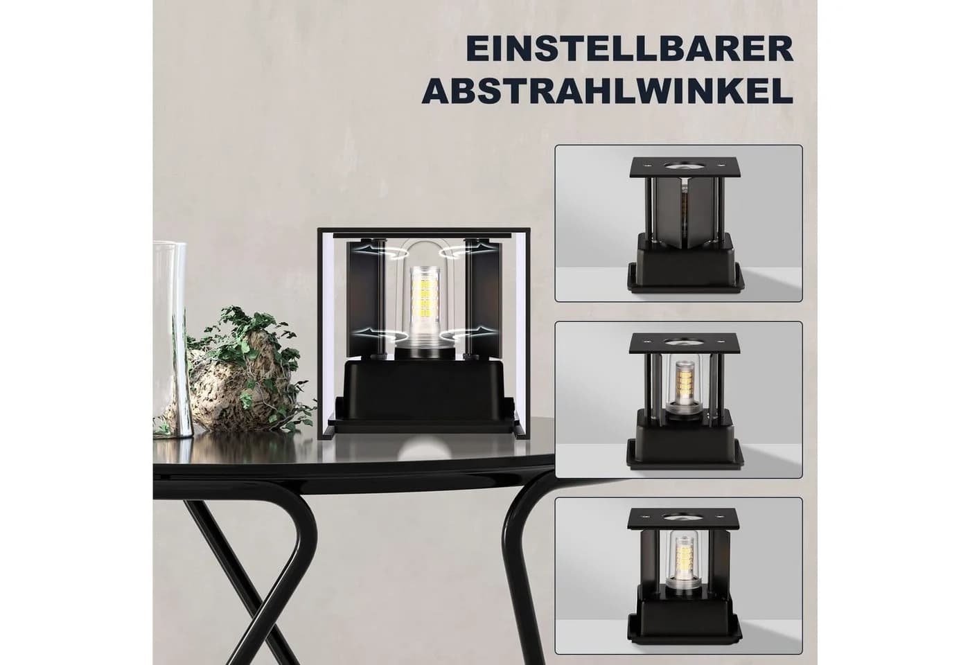 WILGOON LED Wandleuchte 6W Aluminium Wandlampe IP65 Verstellbar Warmweiß - Bild 4
