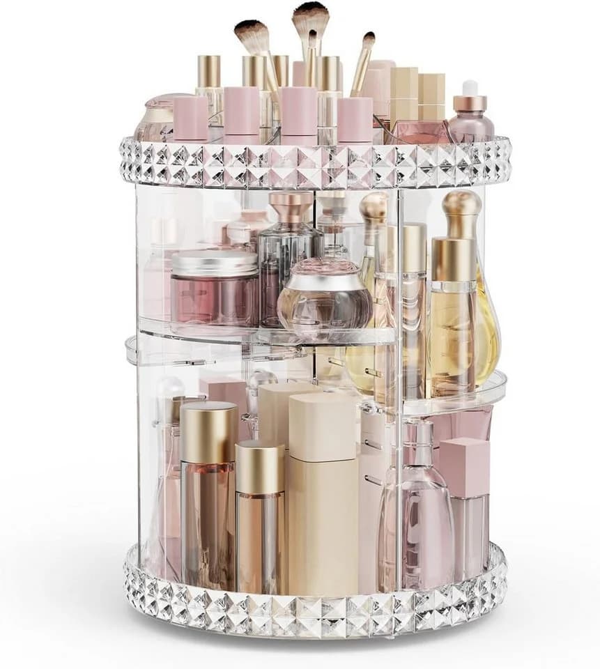 Refined Living Organizer 360° Drehbarer Make-up-Organizer Transparent - Bild 2