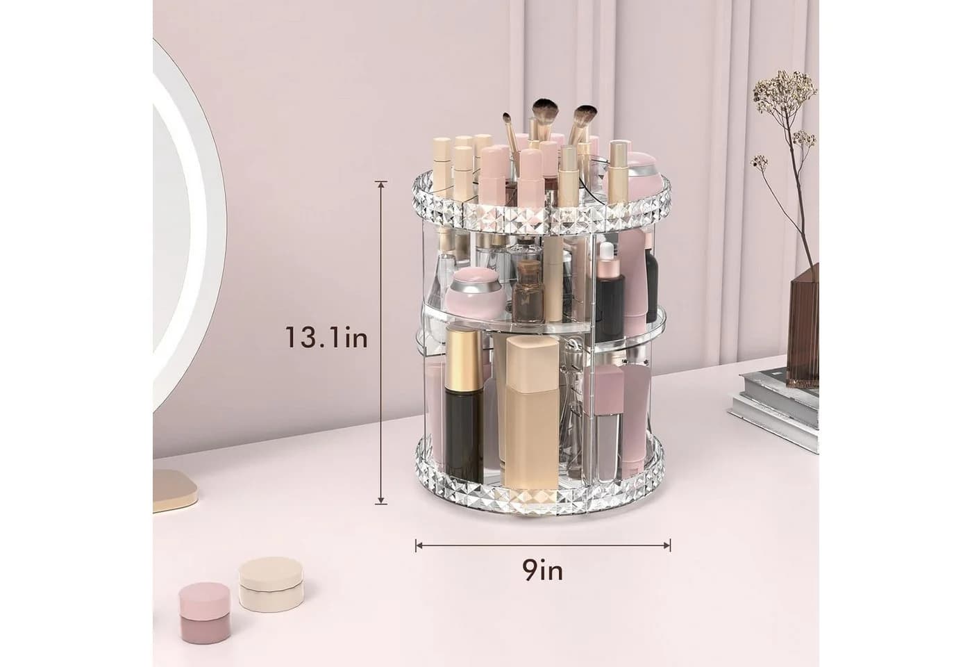Refined Living Organizer 360° Drehbarer Make-up-Organizer Transparent - Bild 5