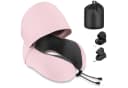 SURFOU Reisekissen Nackenkissen U-Form Memory Foam Rosa Bild 2