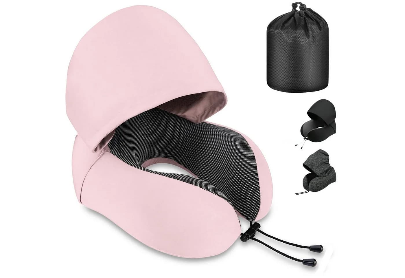 SURFOU Reisekissen Nackenkissen U-Form Memory Foam Rosa - Bild 2