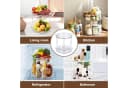 SURFOU Gewürzregal 2 Ebenen Drehteller Organizer 360° Kühlschrank Drehplatte Bild 5