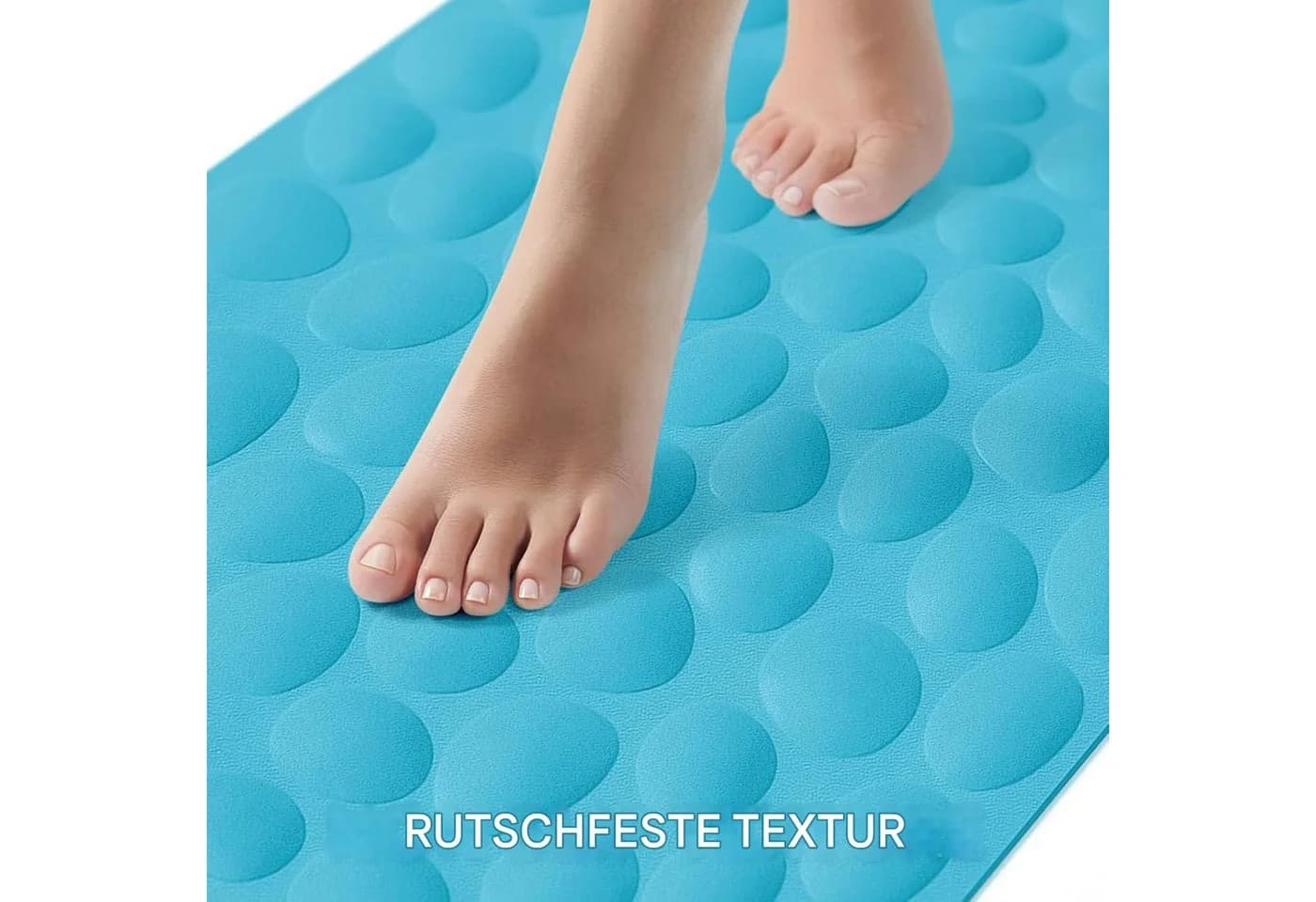 SURFOU Badematte rutschfest 80x40cm Naturkautschuk - Bild 5