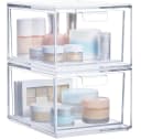 SURFOU Badorganizer Stapelbarer Make-up-Organizer 2/4/6er-Set Acryl-Organizer transparent Bild 2