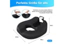 HEYHIPPO Memory Foam Sitzkissen Schwarz Ergonomisch U-Form Bild 1