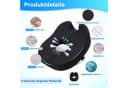 HEYHIPPO Memory Foam Sitzkissen Schwarz Ergonomisch U-Form Bild 4